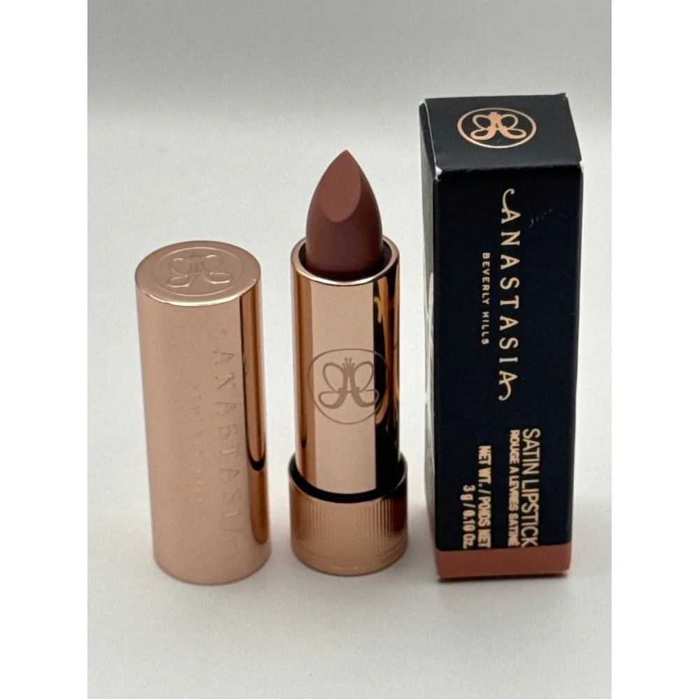 Anastasia‎ Beverly Hills Satin Lipstick Taupe Beige Full Pigment Smooth Finish
